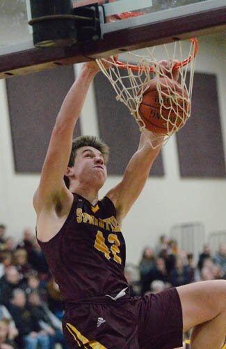Will Tschetter with a flush for two of his game-high 29 points against Chatfield.