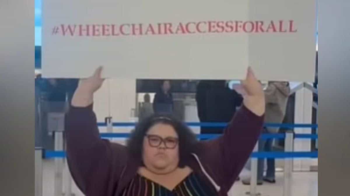 A plus-size traveler claims discrimination after a flight attendant allegedly refused to push her wheelchair due to her weight. news image