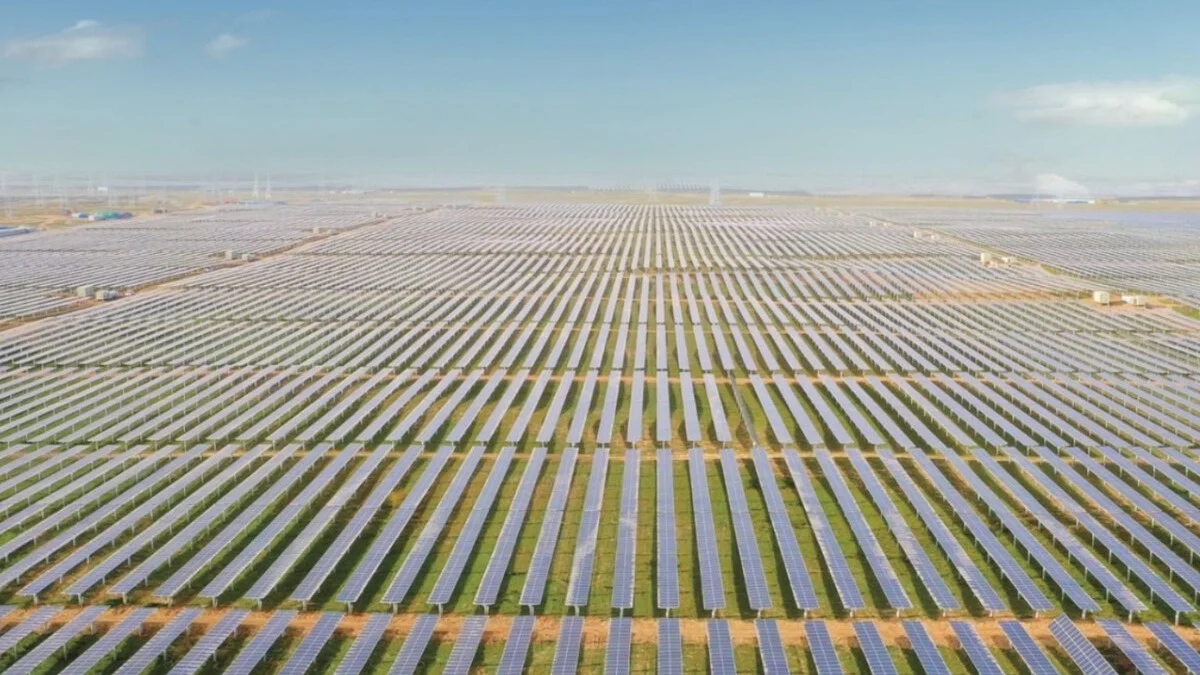 China has lined a barren region with sun panels and showed it might exchange the ecosystem endlessly.